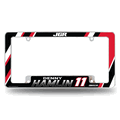 Denny Hamlin 12" x 6" Chrome Automotive License Plate Frame Denny Hamlin 12" x 6" Chrome Automotive License Plate Frame