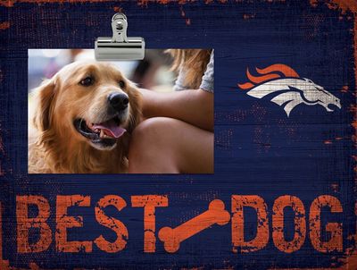 Denver Broncos "Best Dog" Clip Frame - 10 x 18