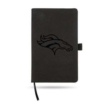 Denver Broncos Black Journal/Notepad - 8.25" x 5.25"