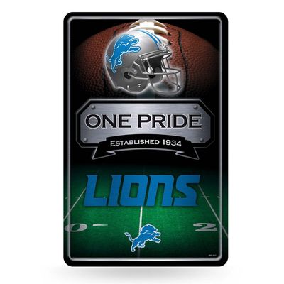 Detroit Lions 11" x 17" Metal Home Dcor Sign