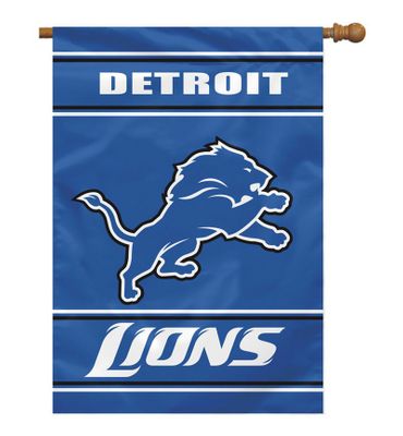 Detroit Lions 2 Sided 28x40 House Flag