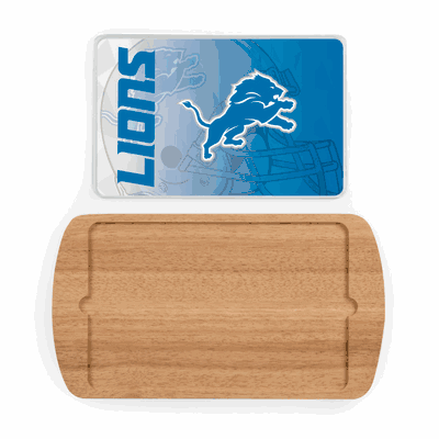Detroit Lions Billboard Glass Top Serving Tray