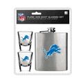 Detroit Lions Flask and Shot Glass Set Detroit Lions Flask and Shot Glass Set