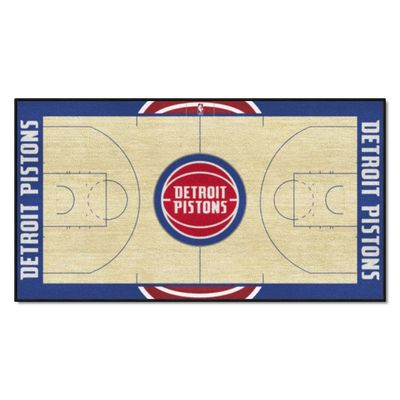 Detroit Pistons Basketball Court Runner Rug