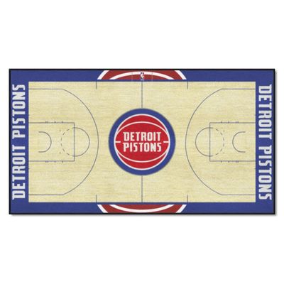 Detroit Pistons Basketball Large Court Runner Rug