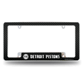 Detroit Pistons Black 12" x 6" Chrome Auto License Plate Frame