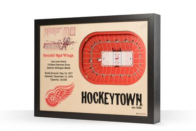Detroit Red Wings 25 Layer Stadiumviews 3D Wall Art