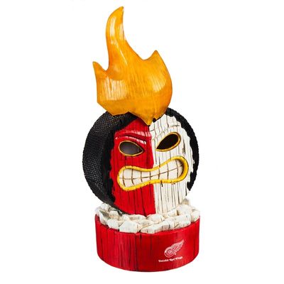 Detroit Red Wings Statue Lit Team Puck