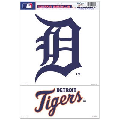 Detroit Tigers Decal 11x17 Multi Use - 2 Piece