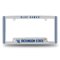 Dickinson State Blue Hawks Classic Chrome License Plate Frame