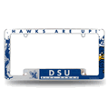 Dickinson State Blue Hawks Primary 12"x 6" Chrome License Plate Frame