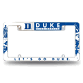 Duke Blue Devils Standard 12"x 6" Chrome Auto License Plate Frame
