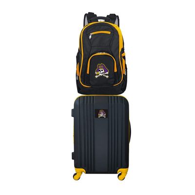 East Carolina Pirates 2 Piece Set Luggage and Backpack