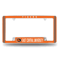 East Central Tigers12"x 6" Chrome Automotive License Plate Frame East Central Tigers12"x 6" Chrome Automotive License Plate Frame