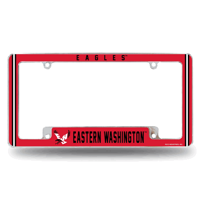 Eastern Washington�Eagles 12"x 6" Chrome Auto License Plate Frame