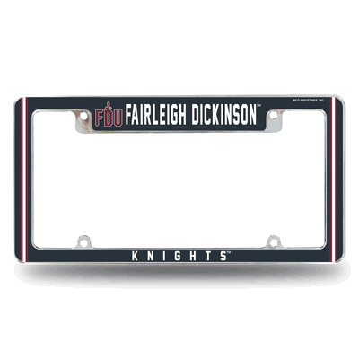 Fairleigh Dickinson Knights 12"x 6" Chrome Auto License Plate Frame