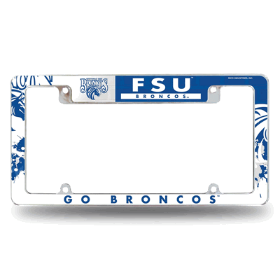 Fayetteville State Broncos Standard Chrome License Plate Frame