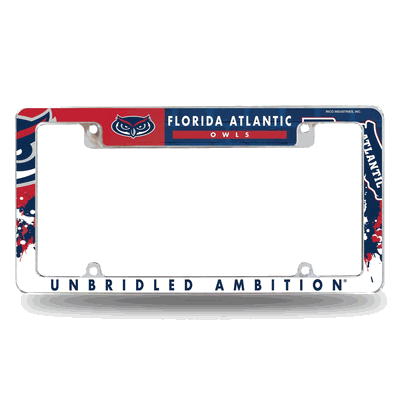 Florida Atlantic Owls Standard Chrome Automotive License Plate Frame