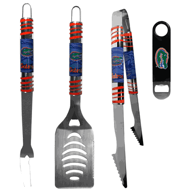 Florida Gators 3 pc BBQ Set and Bottle Opener