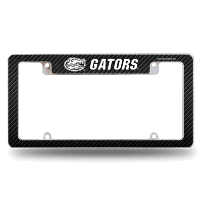 Florida Gators Black 12" x 6" Chrome Automotive License Plate Frame