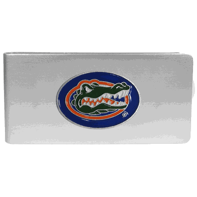 Florida Gators Brushed Metal Money Clip