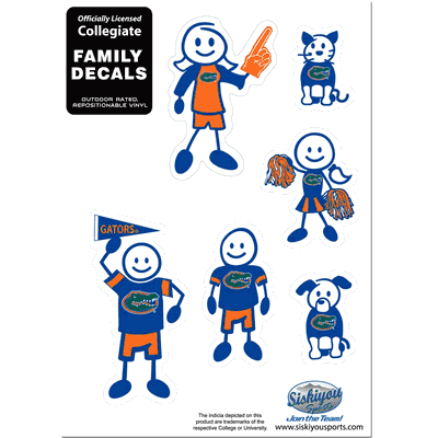 Florida Gators Family Decal Set - Small