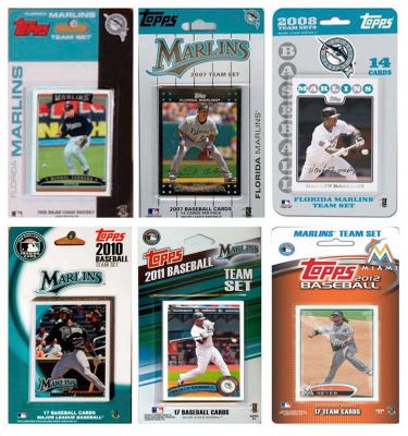 Florida Marlins 6 Different Trading Card Team Sets