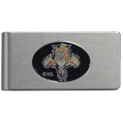 Florida Panthers Brushed Metal Money Clip