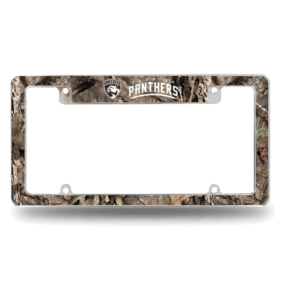 Florida Panthers Mossy Oak Chrome Automotive License Plate Frame