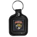 Florida Panthers Square Leatherette Key Chain