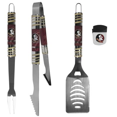 Florida St. Seminoles 3 pc BBQ Set and Chip Clip