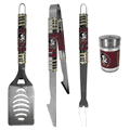 Florida St. Seminoles 3 Piece BBQ Set with Seasoning Shaker