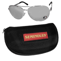 Florida St. Seminoles Aviator Sunglasses and Zippered Carrying Case Florida St. Seminoles Aviator Sunglasses and Zippered Carrying Case