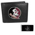 Florida St. Seminoles Bi-fold Wallet & Black Money Clip Florida St. Seminoles Bi-fold Wallet & Black Money Clip