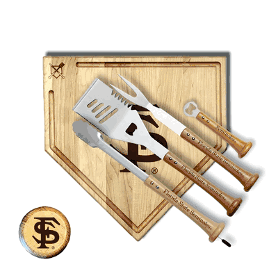 Florida State 17 Inch Trough Grand Slam Grill Tool Set