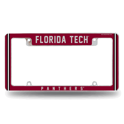 Florida Tech Panthers12"x 6" Chrome Automotive License Plate Frame