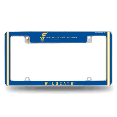 Fort Valley State�Wildcats Chrome Automotive License Plate Frame
