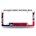 Fresno State Bulldogs Primary Chrome Automotive License Plate Frame