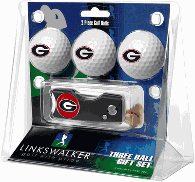 Georgia Bulldogs 3 Golf Ball And Spring Action Divot Tool Gift Pack
