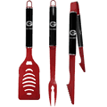 Georgia Bulldogs 3 pc Color and Black BBQ Set Georgia Bulldogs 3 pc Color and Black BBQ Set