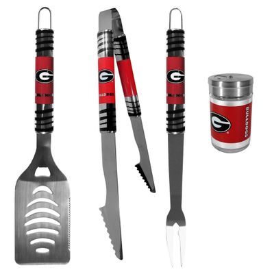 Georgia Bulldogs 3 Piece BBQ Set with Seasoning Shaker