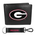 Georgia Bulldogs Bi-fold Wallet & Strap Key Chain Georgia Bulldogs Bi-fold Wallet & Strap Key Chain