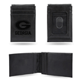 Georgia Bulldogs Black Laser Engraved Front Pocket Wallet Georgia Bulldogs Black Laser Engraved Front Pocket Wallet