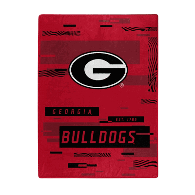 Georgia Bulldogs Digitize Design Raschel Blanket 60x80