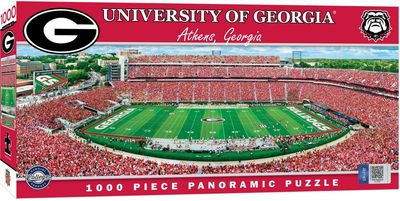 Georgia Bulldogs NCAA 1000pc Panoramic Puzzle