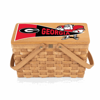 Georgia Bulldogs - Poppy Personal Picnic Basket