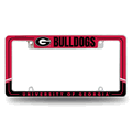 Georgia Bulldogs Two-Tone Chrome Automotive License Plate Frame Georgia Bulldogs Two-Tone Chrome Automotive License Plate Frame