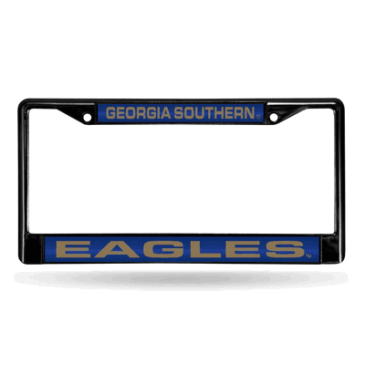 Georgia Southern Black Laser Chrome Frame