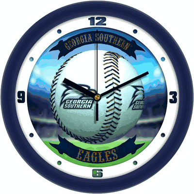 Georgia Southern Eagles Home Run Wall Clock