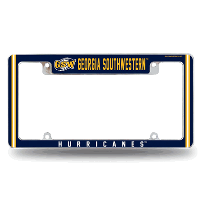 Georgia Southwestern State�Hurricanes Chrome Auto License Plate Frame